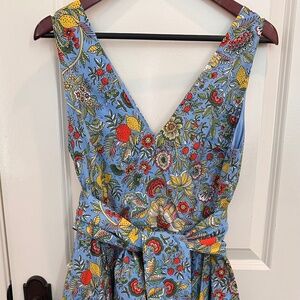 Boden V Neck Fit & Flare Cotton Dress